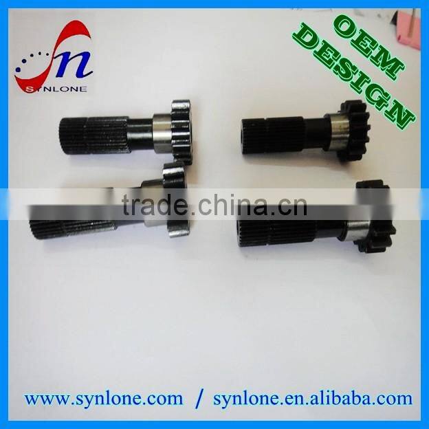 2016 new Worm gear shaft/carbon steel solid gear shaft