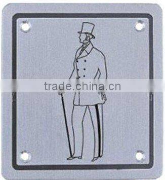 hazard hanging metal sign