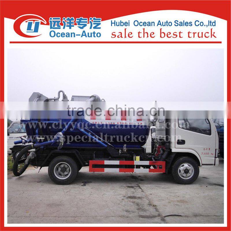 4000L dongfengduolika light duty sanitary sewage tanker truck