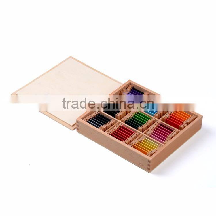 Preschool Wooden early educationa toys montessori sesorial teaching aids color board