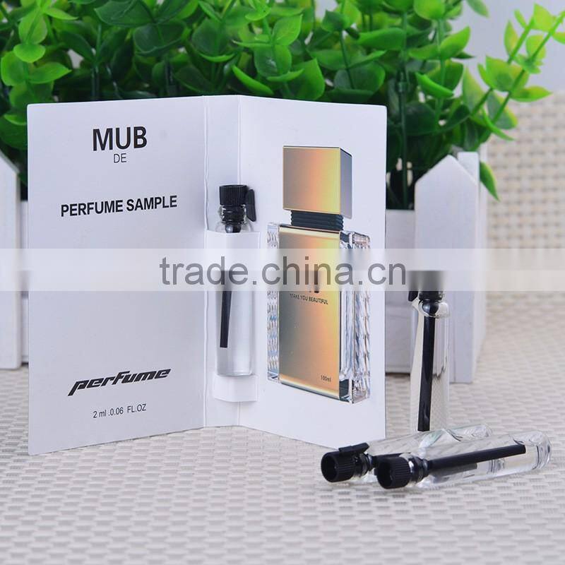 MUB-2ml DIY Perfume Test Sample With Packaging Card For Female
