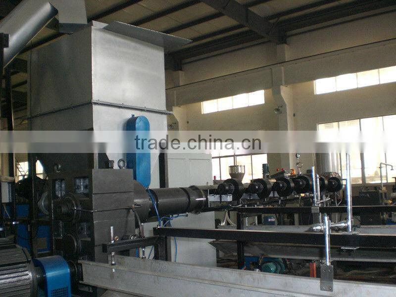 pp pe double stage granulating machine/pelletizing recycling line