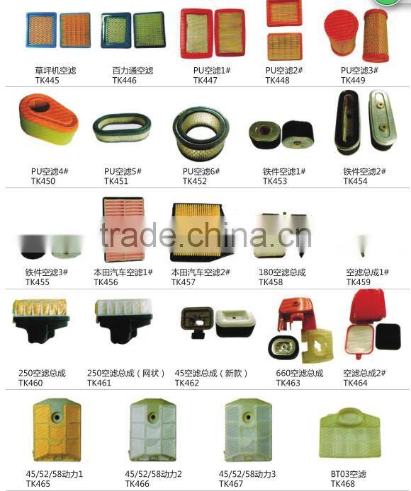 Air Filter,All Types Air Filter, Garden Tools Spare Parts