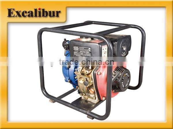 1.5 inch portable diesel high pressure water pump 4.5hp diesel engine