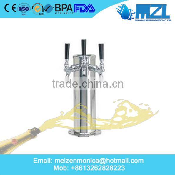 T style Beer Tower with chrome plated China factory price