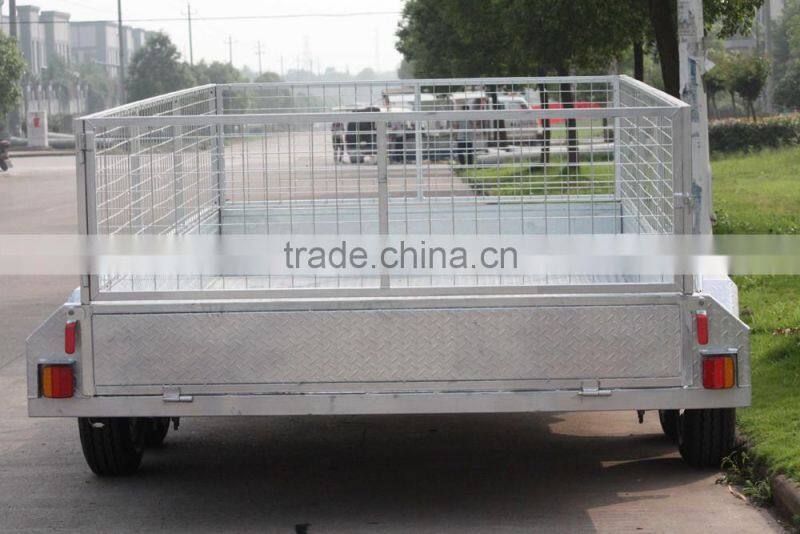 Hot selling weled tandem cage trailer 10x6/12x6