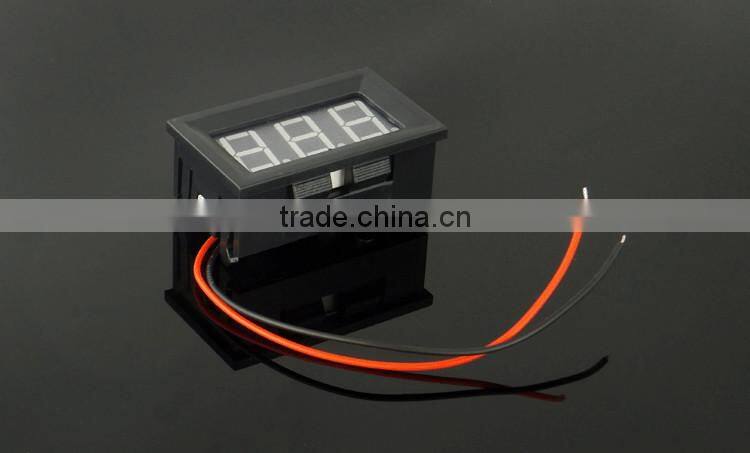 V27D two lines DC2.5-30V reversed does not burn, electric motor car digit digital voltmeter