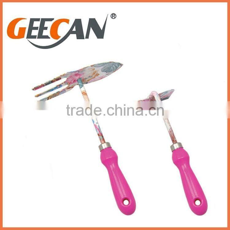 Garden Tools, shovel,rake,fork with floral printing for kids