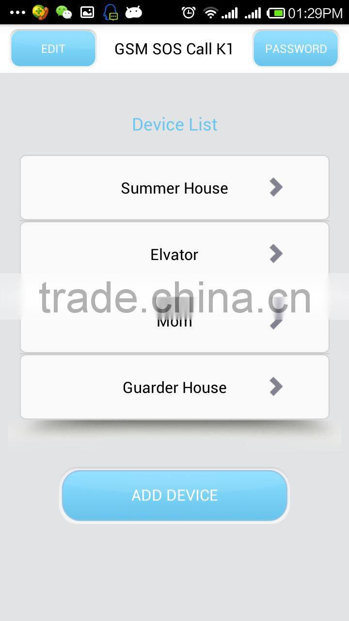 elderly care Emergency Call alarm System gsm auto dialer