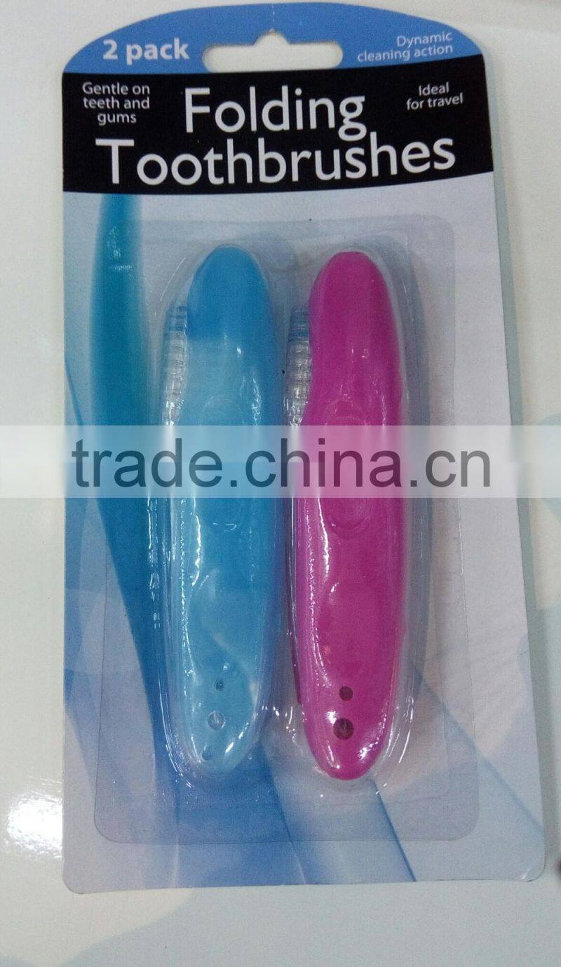 2017 Hot sale folding Travel Toothbrushes
