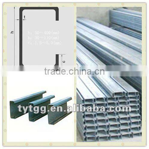 steel c channel dimensions