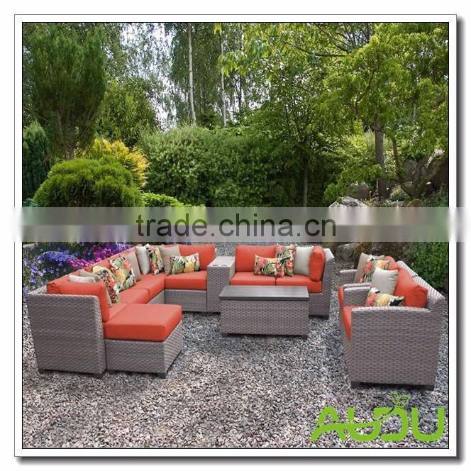 Audu Orange Resin Wicker latest sofa set designs with price