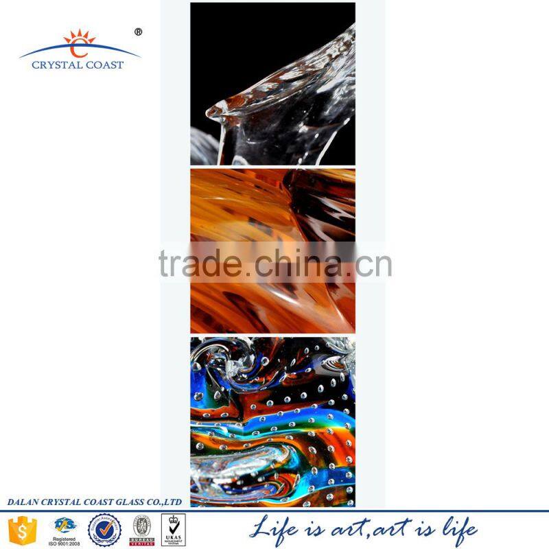 elegant eagle shape carve murano glass sculpture wholesale