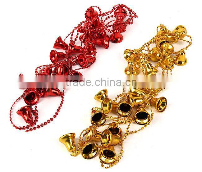 Wholesale cheap bright christmas small bells christmas trees ornament