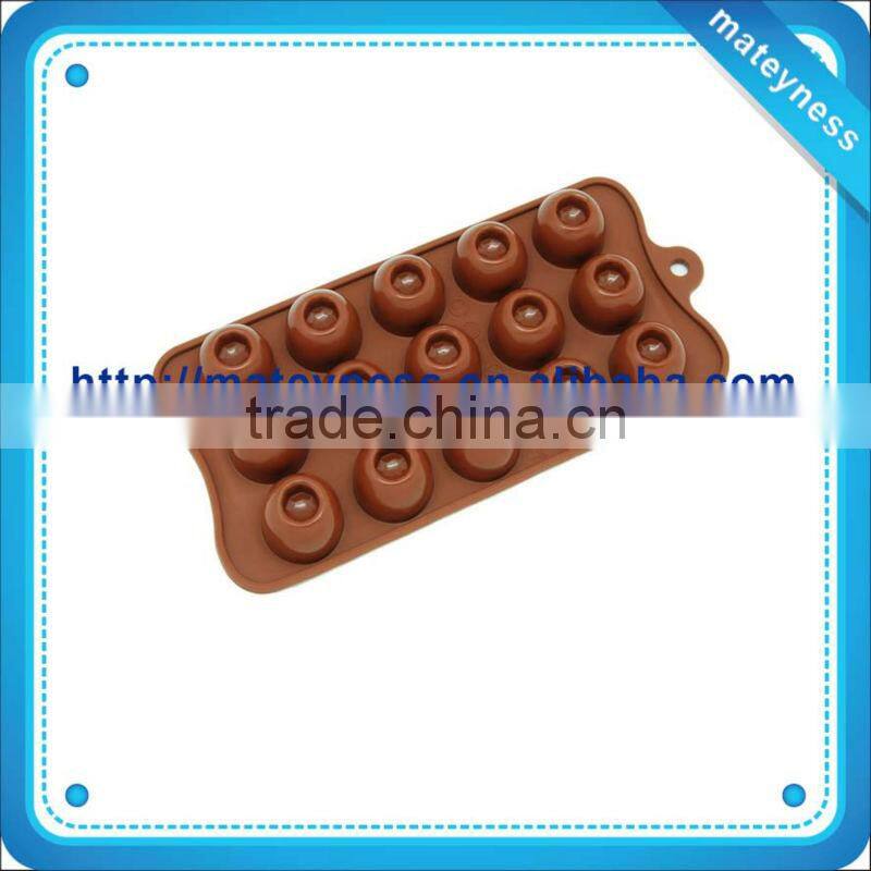 silicone ice cube tray 15-cavity Round Chocolate shape