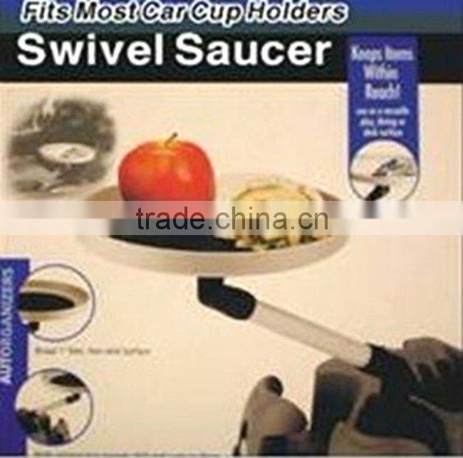 Swivel food saucer,swivel car food tray