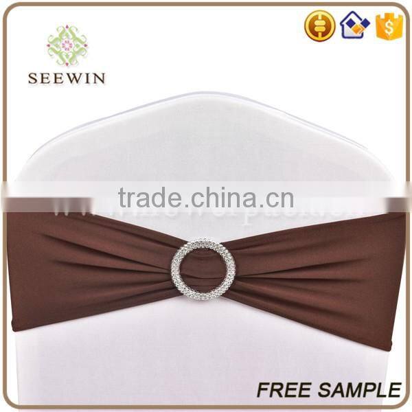 hot sale polyester spandex ruffle chair sash