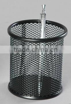 High Quality Single Metal Wire Mesh Round Pen Holder