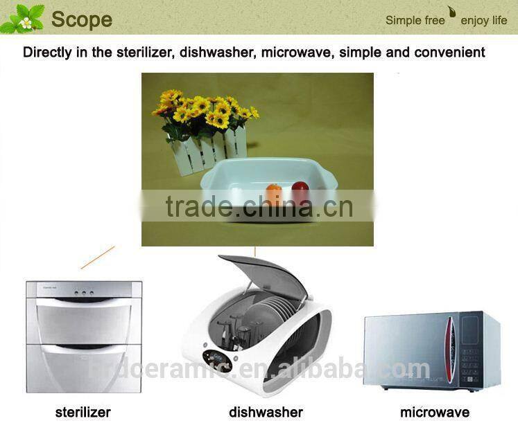 KITCHEN WARE CERAMIC BAKEWARE with handle