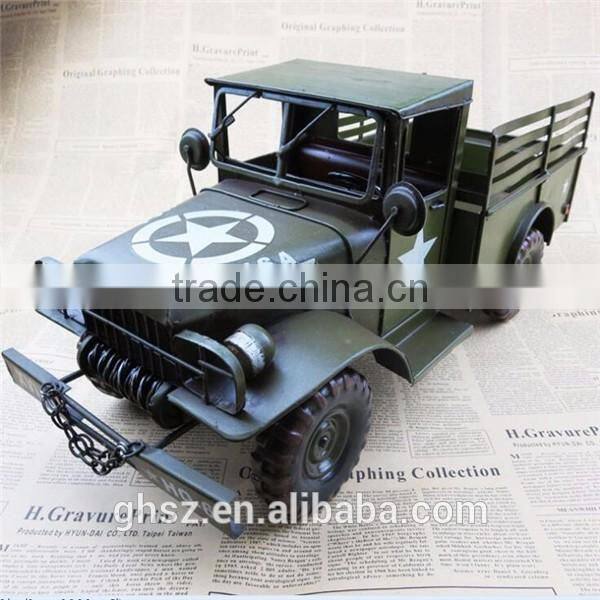 Custom tourist souvenirs antique american jeep model car