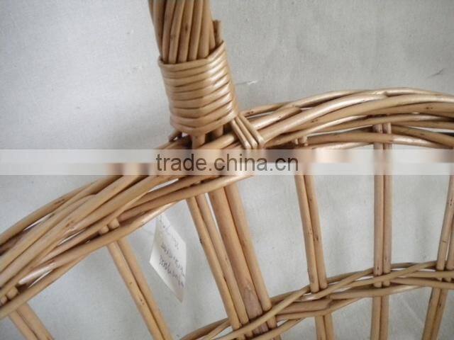 Hand woven willow wicker wedding fruit basket for decoration