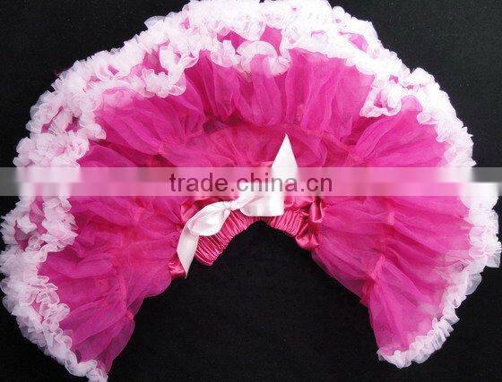 Petticoats ribbon dresses tutu pettiskirts with ribbon satin multicolor no moq