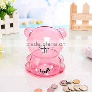 Plastic animal style piggy bank