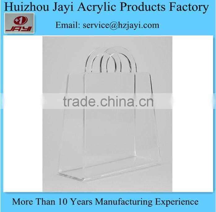 Best design factory wholesale clear acrylic lucite magazine bag