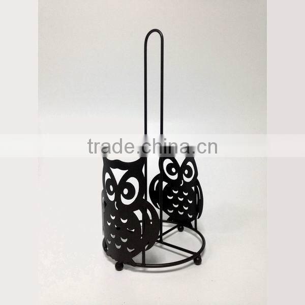 Hot Selling Black Metal Kitchen Paper Towel Rack