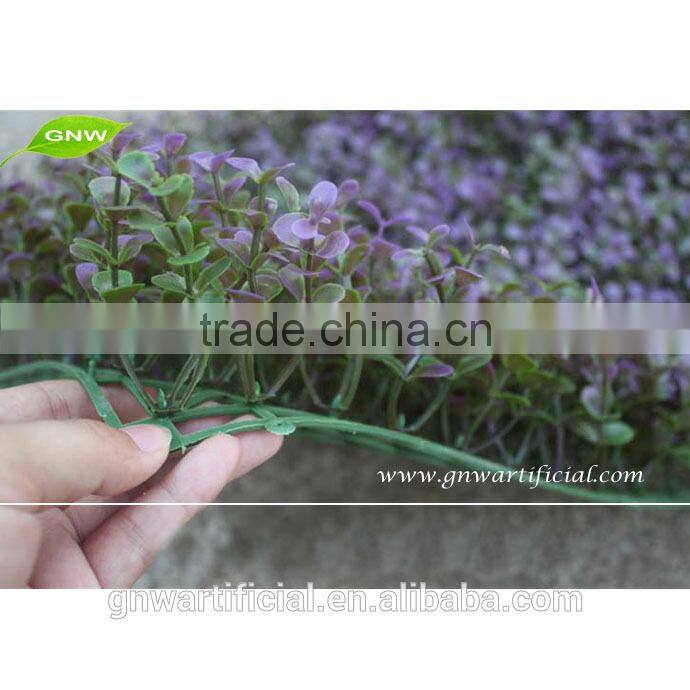 New Style Purple Plastic Grass Mat Artificial Boxwood Good Material for Outdoor Decoration BOX015-1 GNW