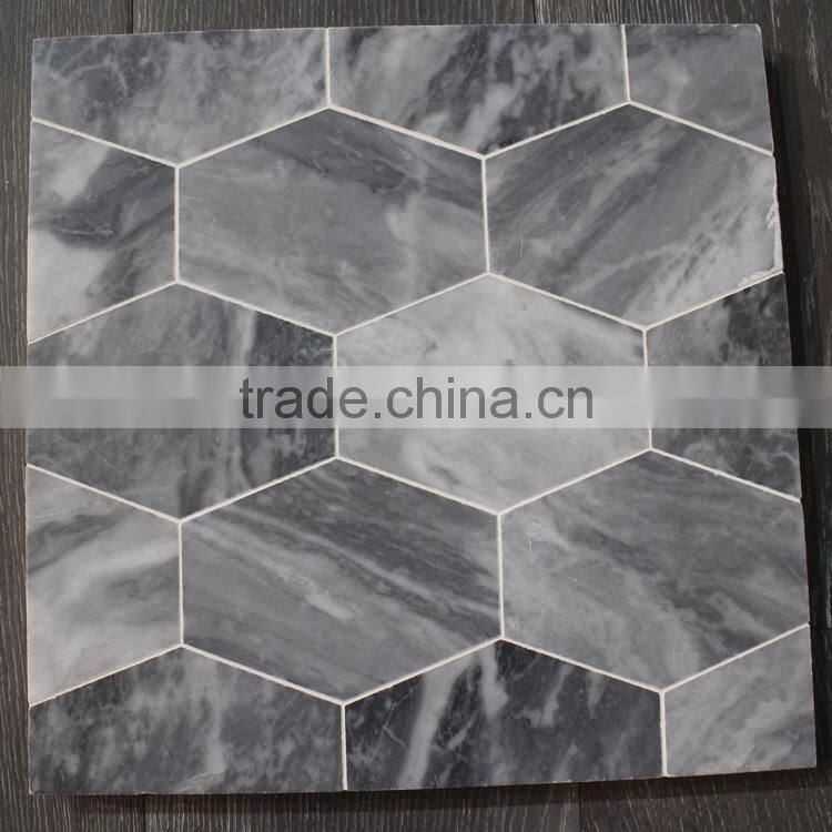 MM-CV263 Seller floor decor natural stone italy grey hexagon marble mosaics