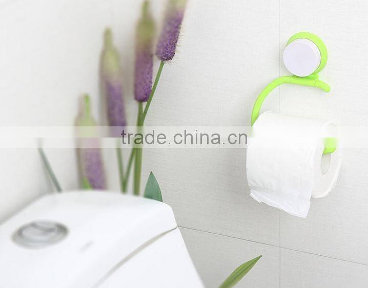 Vacuum suction cup kitchen and bathroom plastic shelf/holder/Towel rack/roll tissue stand