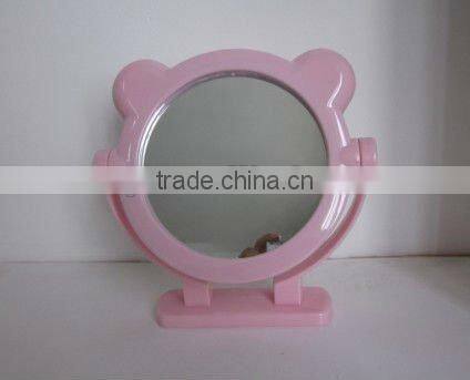 small pink lovely shape plastic mirror