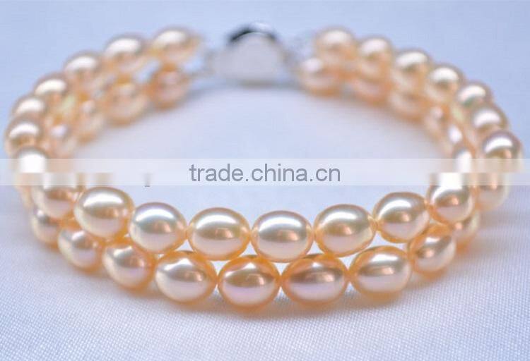 5-6mm rice shape freshwater pearl bracelet