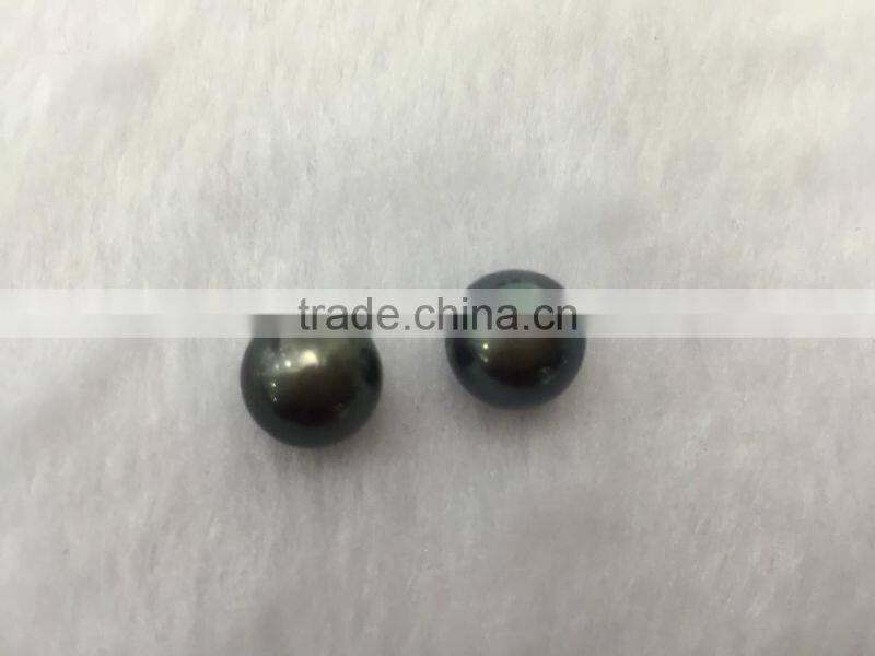 Wholesale 11-12mm AAA Black Undrilled Loose tahitian pearl