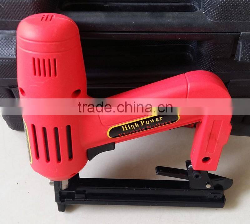 1500w 8016 Lower Noise Handheld Electric Brad Nail Crown Stapler Gun Portable Electric Nailer Gun