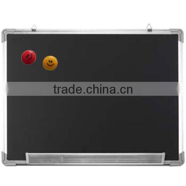 2013 hot selling 120x90cm standard magnetic green chalk board with aluminium frame