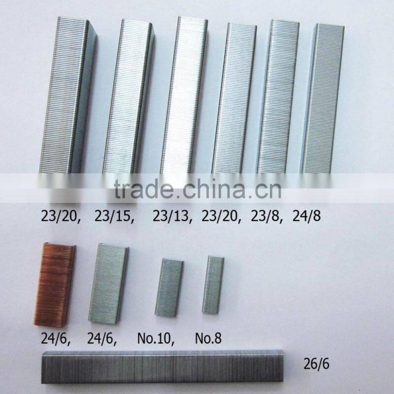 2015 high quality galvanized office 24/8 staple pins