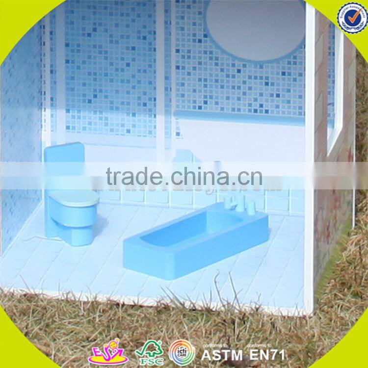 wholesale kids wooden dollhouse miniatures fashion baby wooden dollhouse miniatures hot wooden dollhouse miniatures W06A044