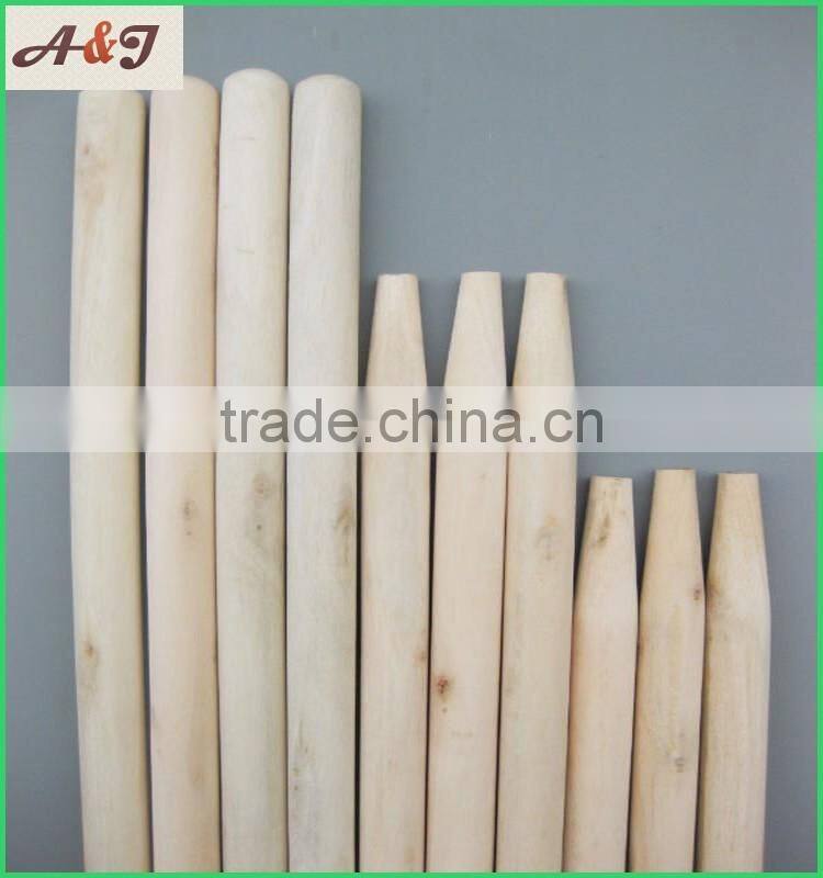 two-times polished gardening used round wooden shovel handle 150*3.6cm