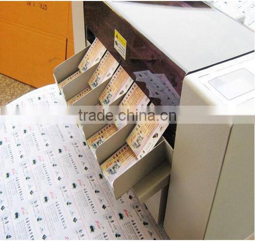 Plastic card cutting machine for pvc card business card