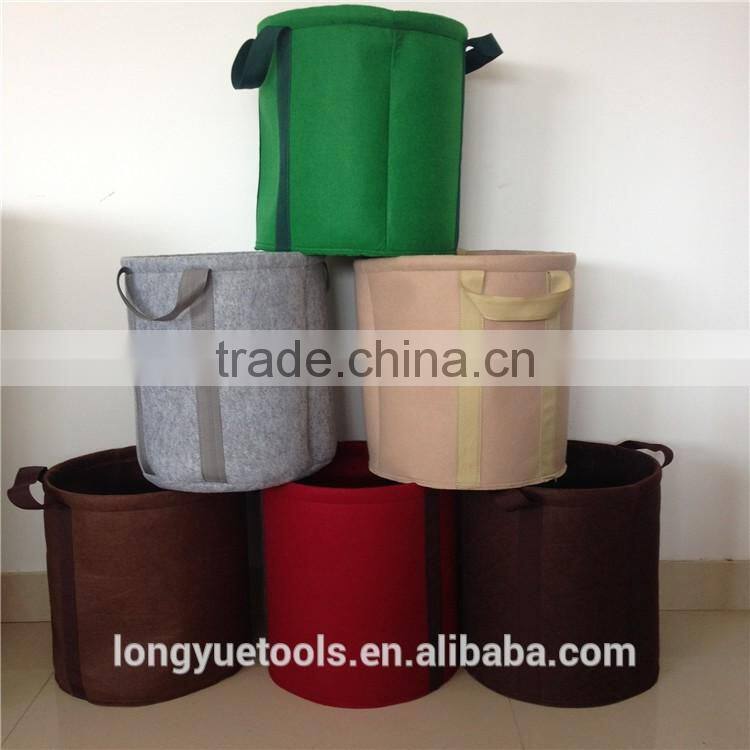 2016 new design wholesale colored non-woven grow bag