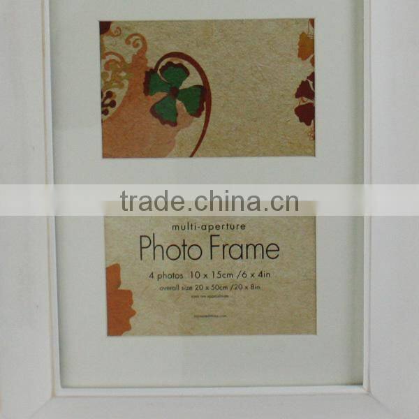 2016 new fashion baby wooden photo frame, high quality kids wooden photo frame W09A028