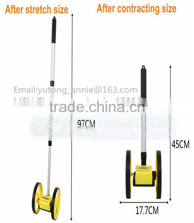 Double yellow mechanical Distance Measuring Wheels