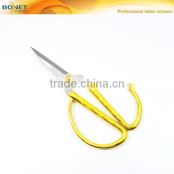 S11004 FDA qualified 5" heavy-duty gold plated ribbon cutting scissors