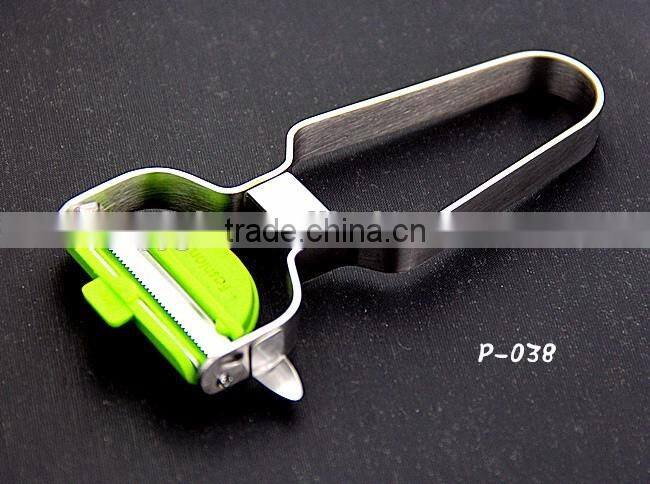 P035 Kasun stainless steel swiss carrot ceramic peeler with eye digger