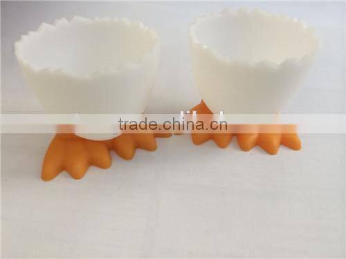 New style 4 egg cups and spoons set