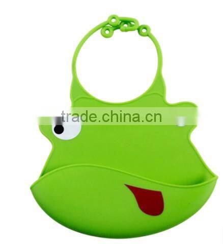 2015 new cute cartoon Non-toxic soft waterproof washable baby silicone bibs