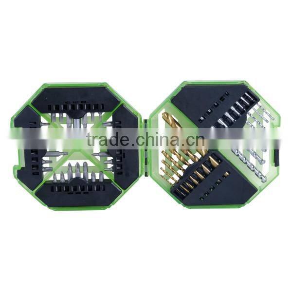 34pcs drill bits for metal and bit set