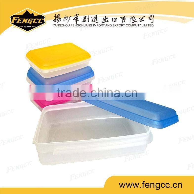 promotional gift rainbow rectangle food storage container lunch box